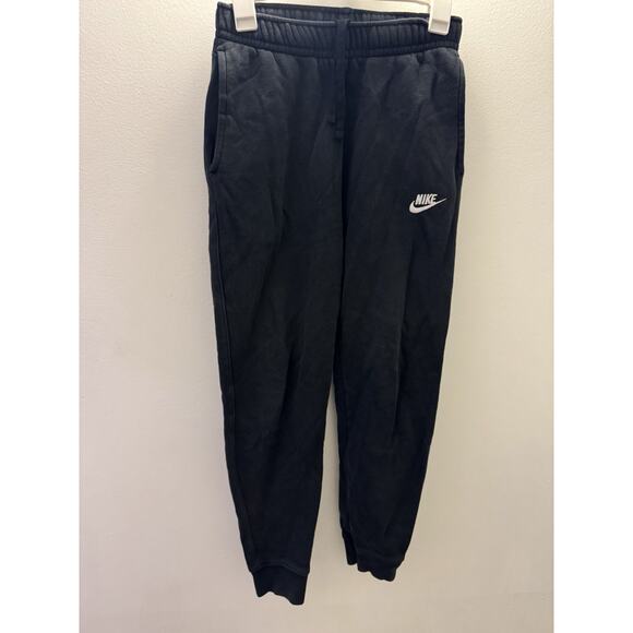 Nike Jogger Pants Mens Extra Small Charcoal Swoosh Gym Sweatpants - Picture 1 of 7